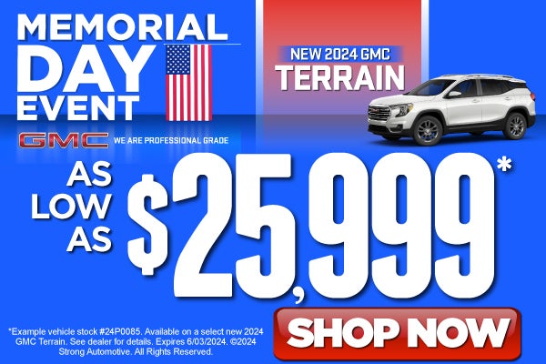 New 2024 GMC Terrain as low as $25,999 | Shop Now
