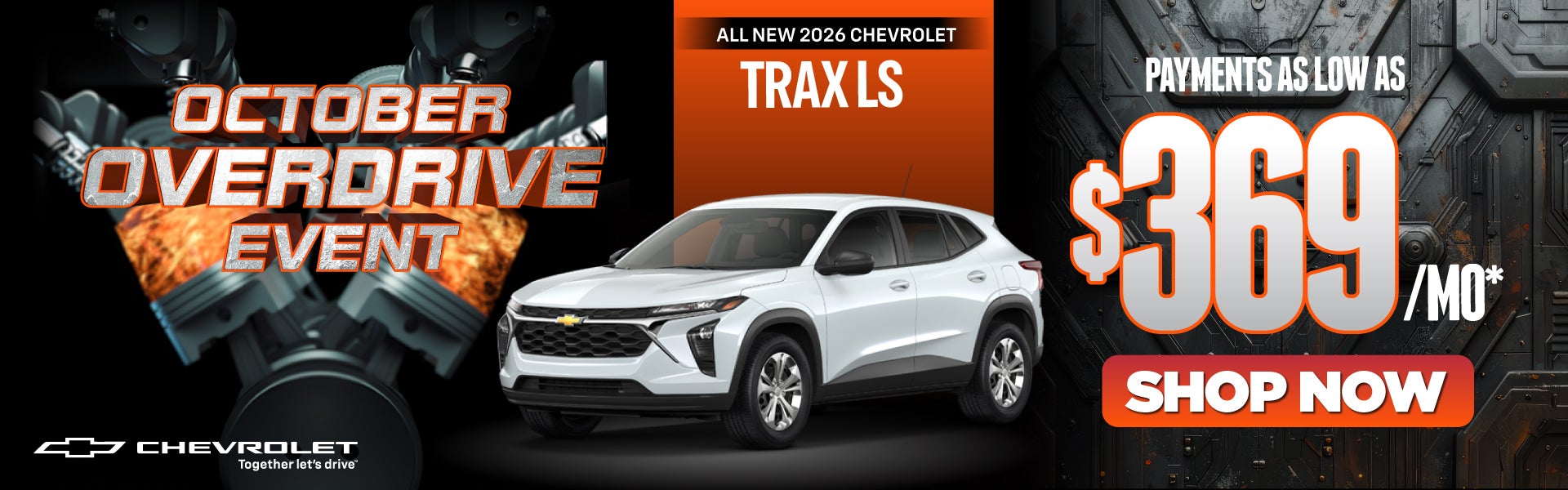 New 2026 Chevrolet Trax LS	Payments As Low As $369/Month*